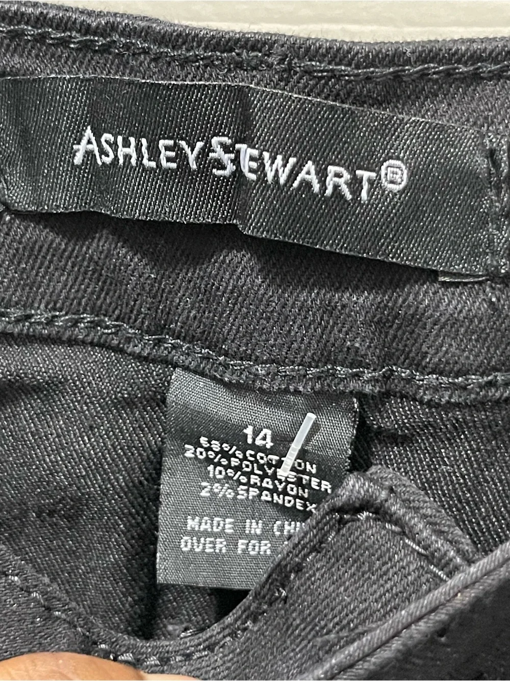 Ashley Stewart Black Distressed High-Low Ruffle Skirt